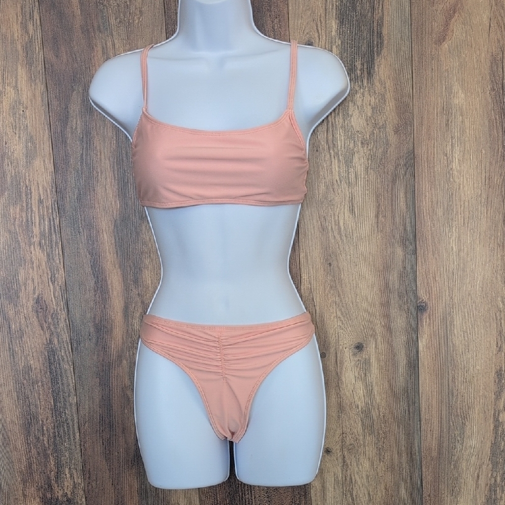 Peach Tank Bikini Set L                 0312C